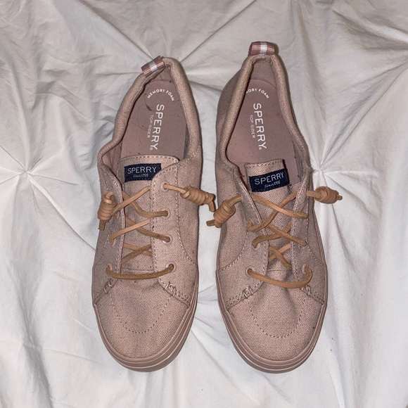 Sperry Top sider canvas crest vibe flooded rose sneaker size 8.5 - Picture 2 of 6